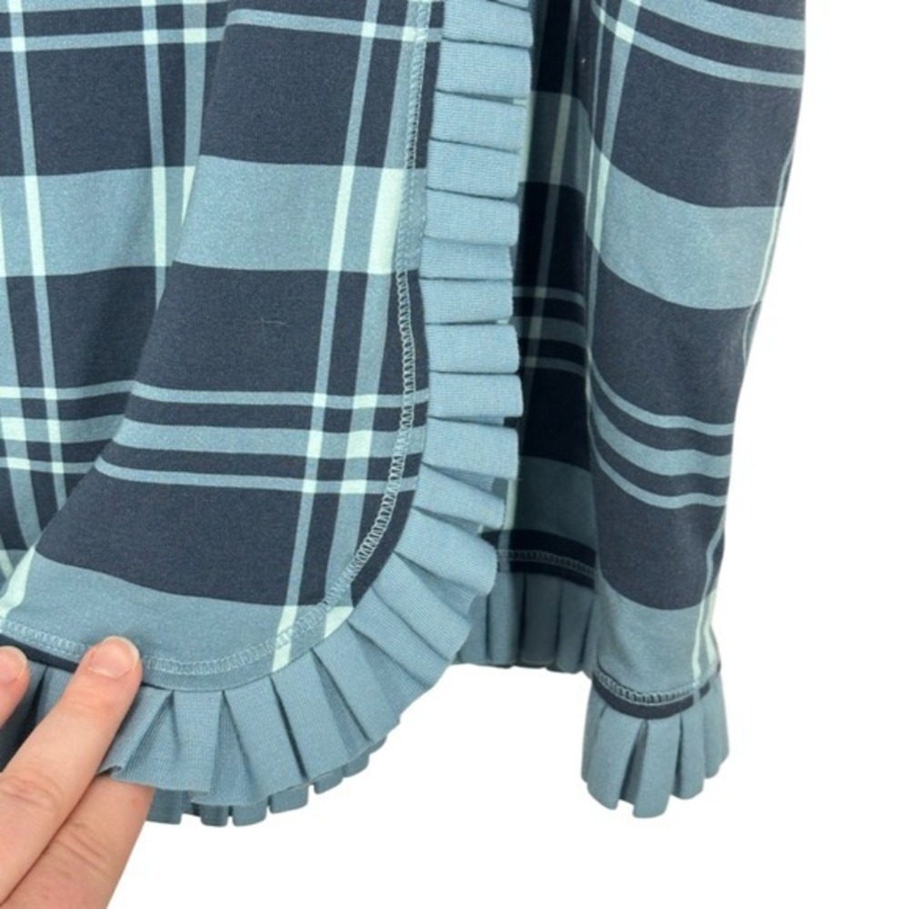 Spartina 449 Blue Plaid Ruffle Trim Golf Skort XL Summer Travel Comfort NWT - Picture 4 of 11